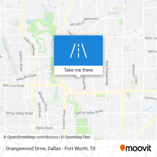 Orangewood Drive map