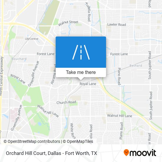 Mapa de Orchard Hill Court