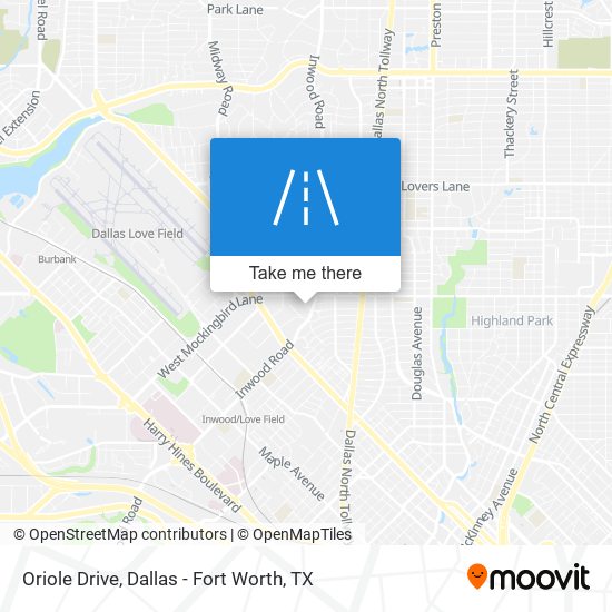 Oriole Drive map