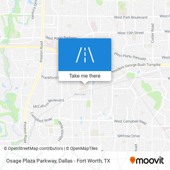 Mapa de Osage Plaza Parkway