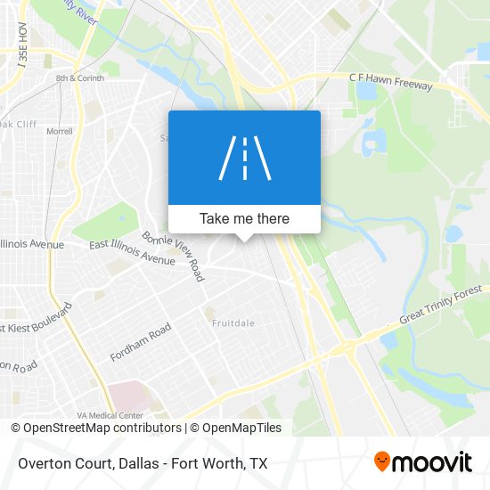 Overton Court map