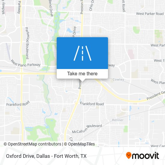 Mapa de Oxford Drive