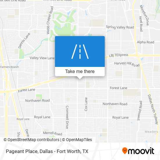 Pageant Place map