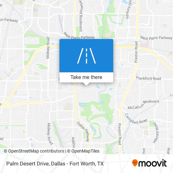 Palm Desert Drive map
