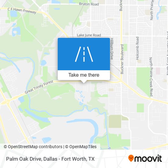 Palm Oak Drive map