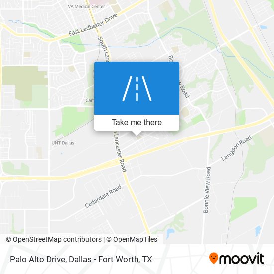 Palo Alto Drive map