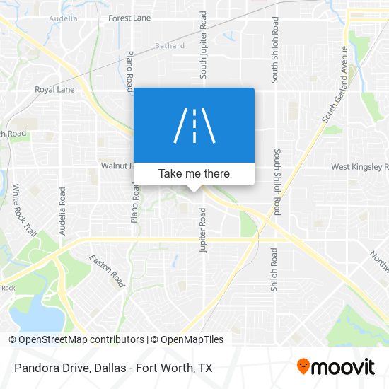 Pandora Drive map