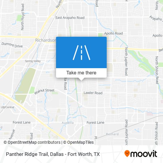 Panther Ridge Trail map