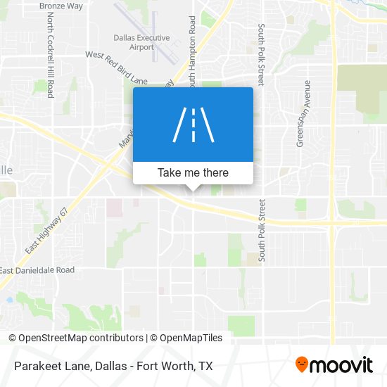 Parakeet Lane map
