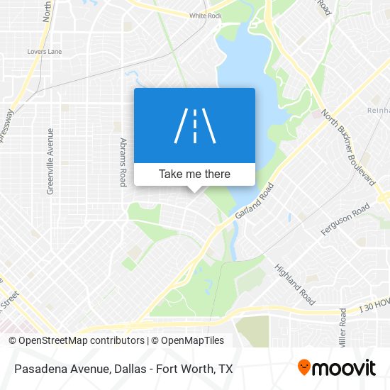 Pasadena Avenue map