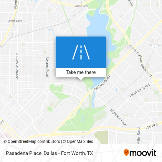 Pasadena Place map