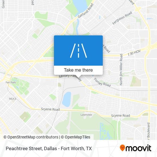 Mapa de Peachtree Street