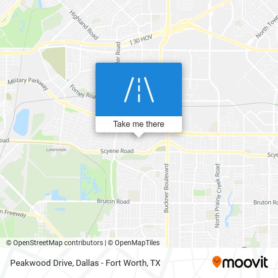 Peakwood Drive map