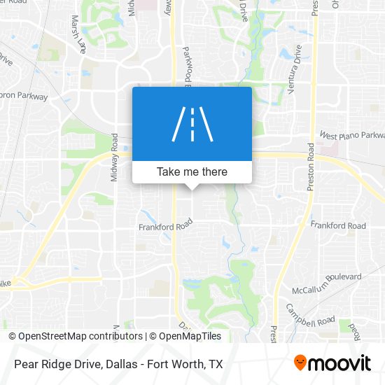 Pear Ridge Drive map