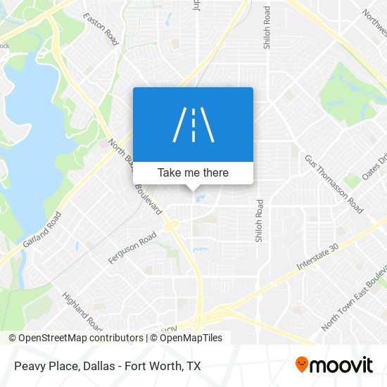 Peavy Place map