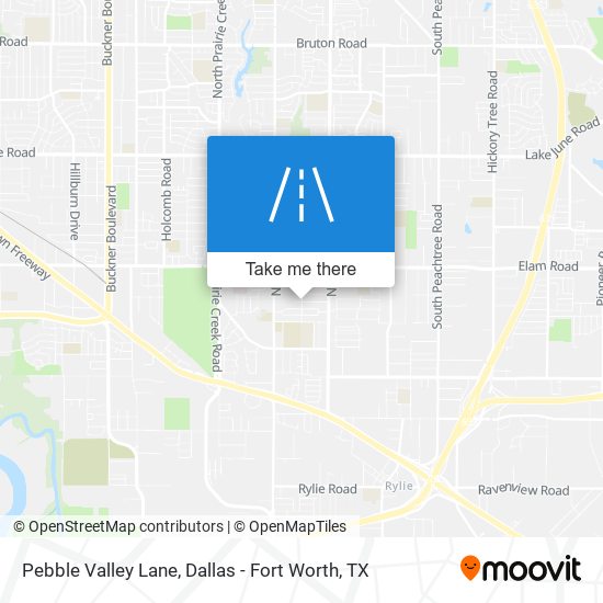 Pebble Valley Lane map