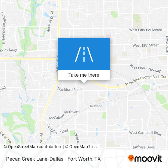 Pecan Creek Lane map
