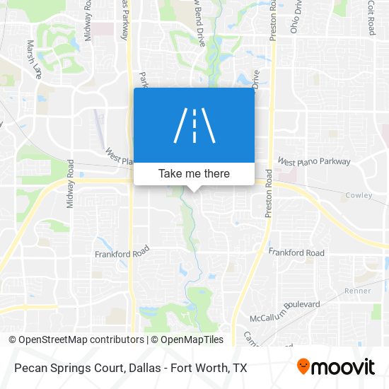 Pecan Springs Court map