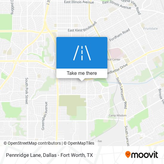 Mapa de Pennridge Lane