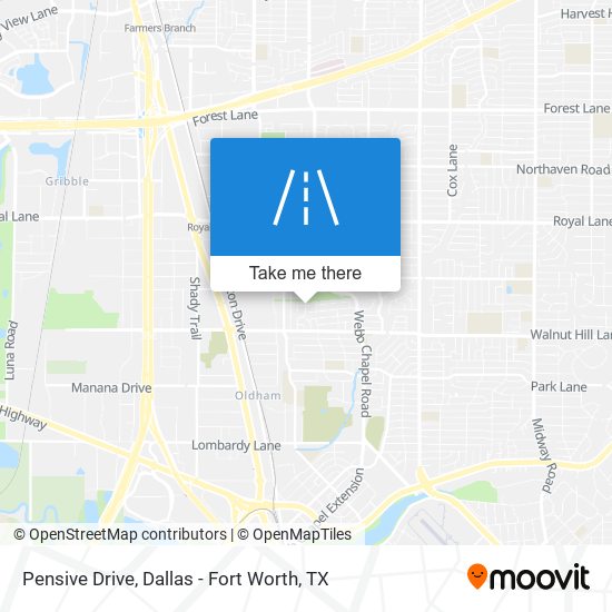 Pensive Drive map