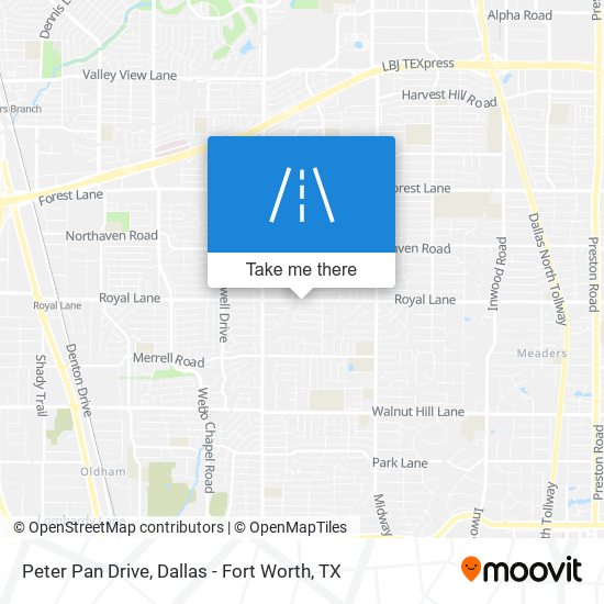 Mapa de Peter Pan Drive