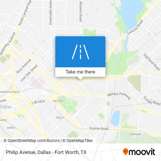 Philip Avenue map