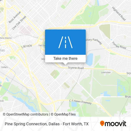 Pine Spring Connection map