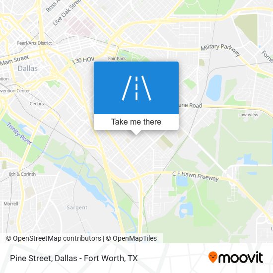 Pine Street map