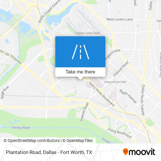 Plantation Road map