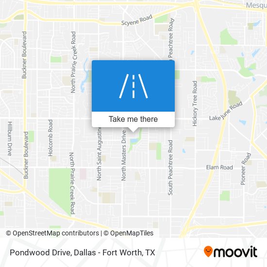 Mapa de Pondwood Drive