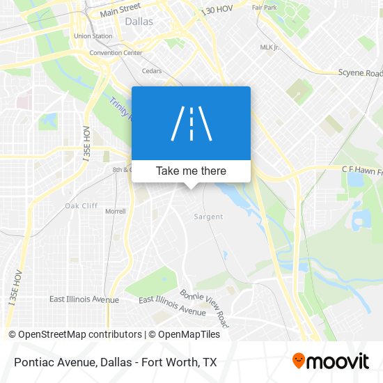 Pontiac Avenue map