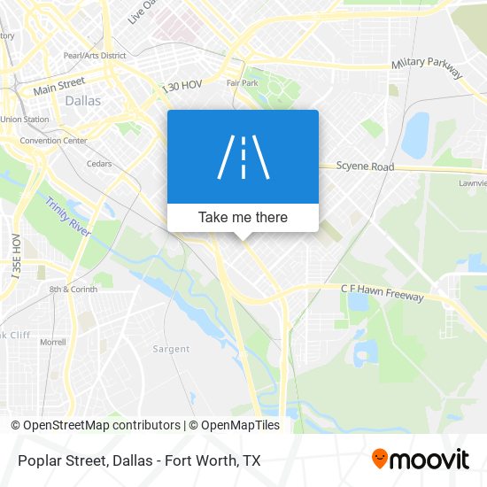 Poplar Street map