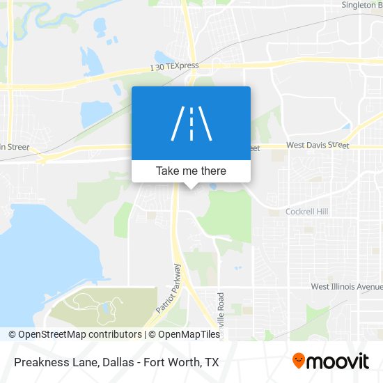 Preakness Lane map