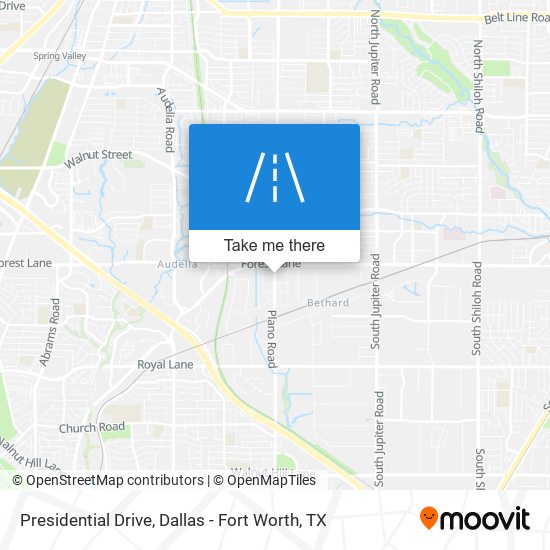 Presidential Drive map