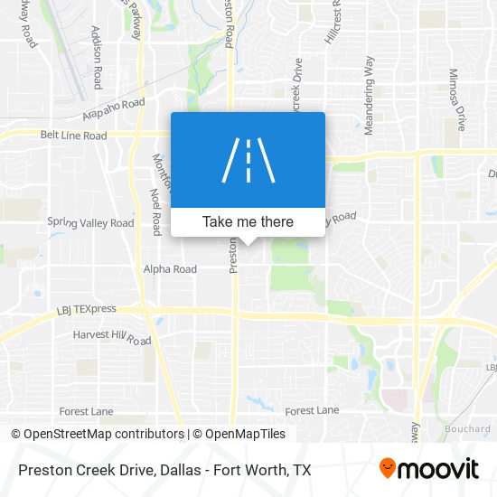 Preston Creek Drive map