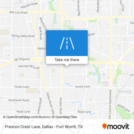 Mapa de Preston Crest Lane