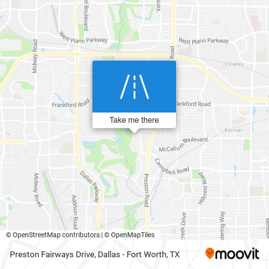 Preston Fairways Drive map