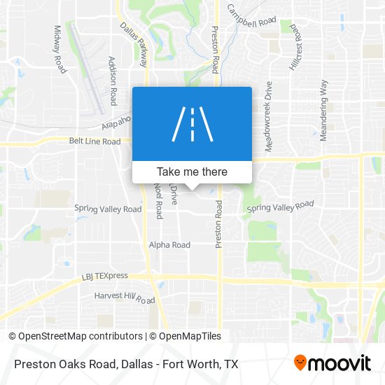 Preston Oaks Road map