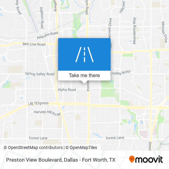 Mapa de Preston View Boulevard
