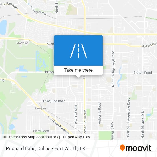Mapa de Prichard Lane