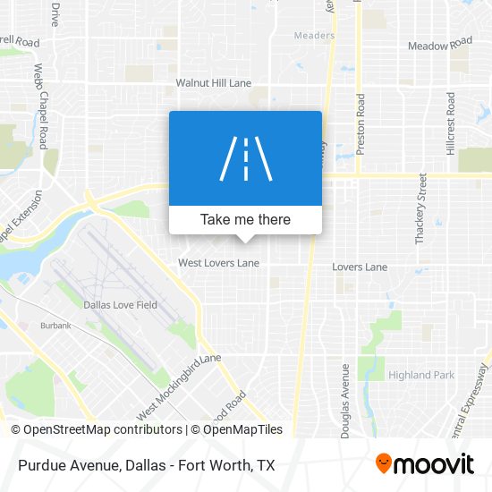 Purdue Avenue map