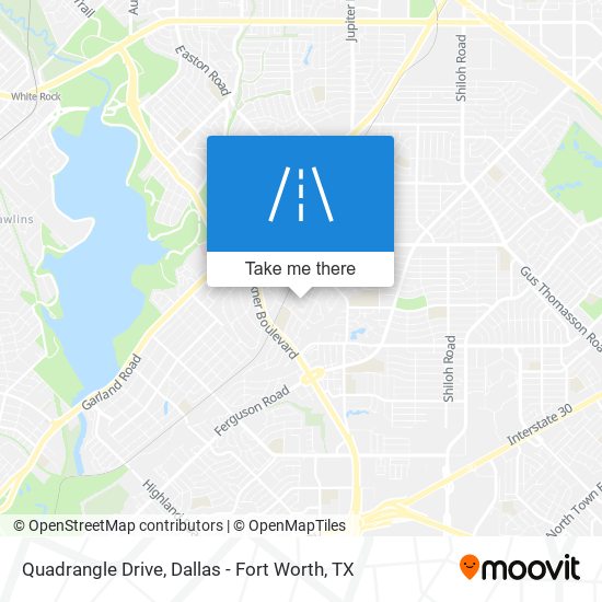 Quadrangle Drive map