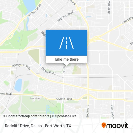 Mapa de Radcliff Drive