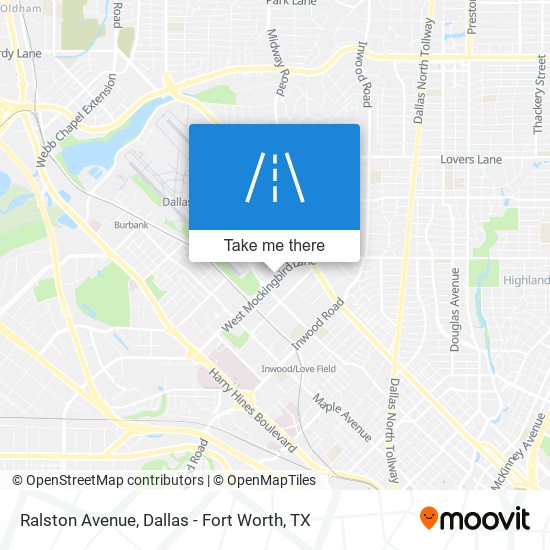Mapa de Ralston Avenue