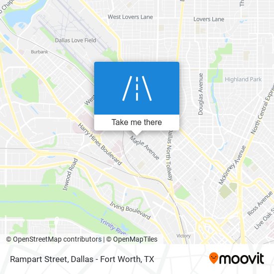 Mapa de Rampart Street