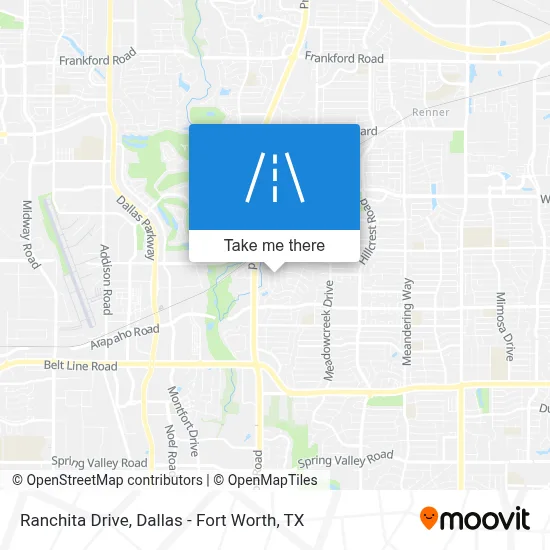 Ranchita Drive map