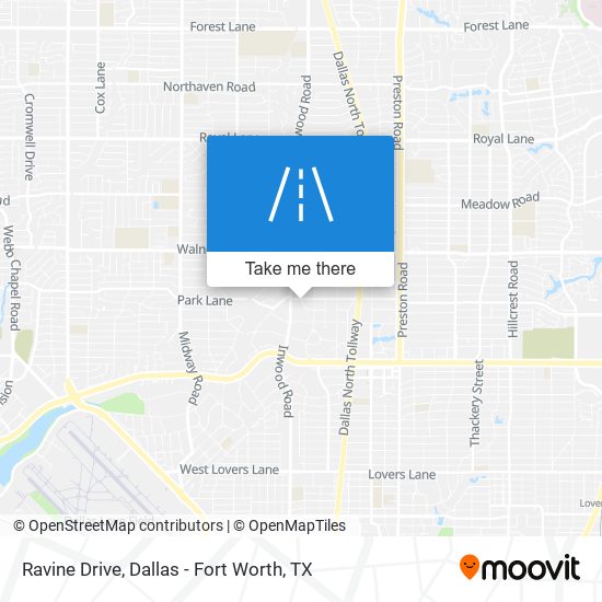 Ravine Drive map