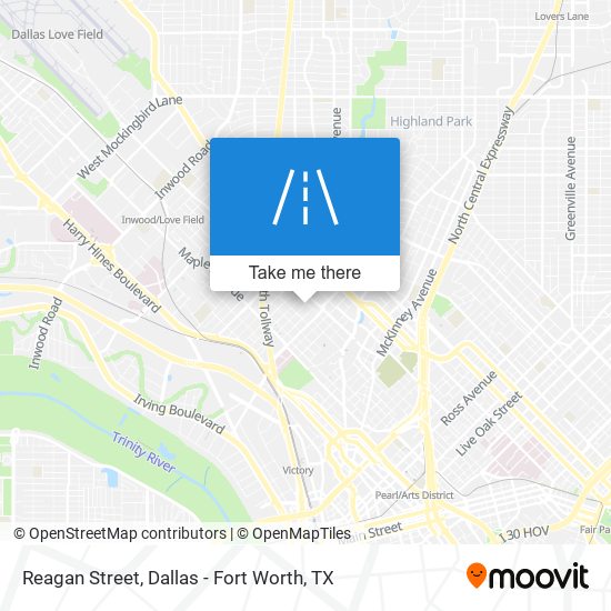 Reagan Street map