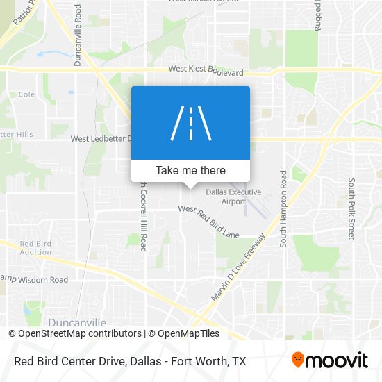 Mapa de Red Bird Center Drive