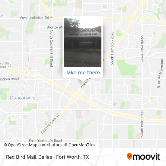 Red Bird Mall map